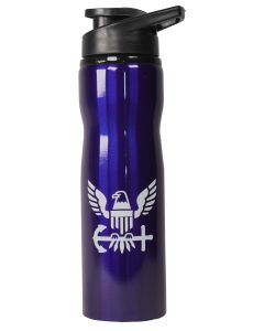 NAVY METAL SPORTS BOTTLE