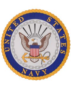 NAVY CREST PATCH