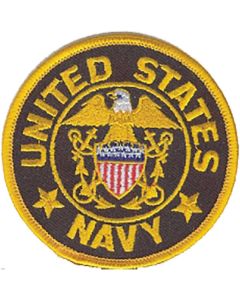 NAVY GOLD/BROWN RIM PATCH