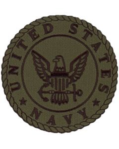 NAVY LOGO OLIVE PATCH
