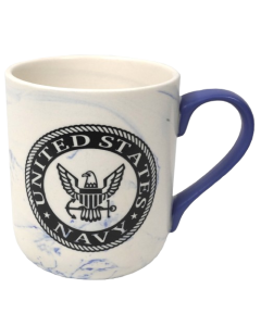 NAVY MARBLE MUG
