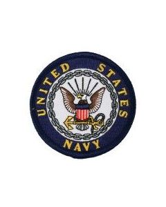 NAVY PATCH GOLD RIM