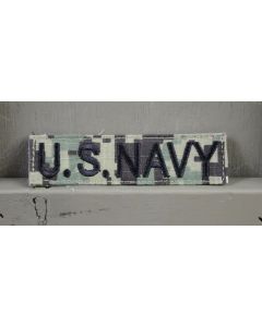 NAVY NAME TAPE KIDS PATCH