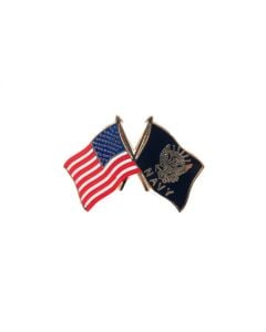 US FLAG/NAVY PIN