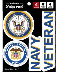 NAVY VETERAN CAR DECAL