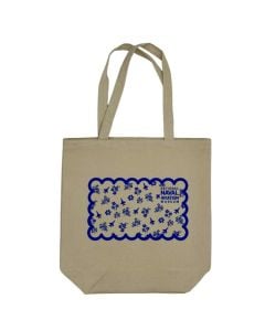 NAVAL AVIATIOM MUSEUM FLORAL LARGE TOTE