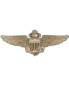 6" NAVAL AVIATOR WINGS VEHICLE DECAL