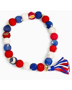 Patriotic Tassel Handcrafted Bracelet