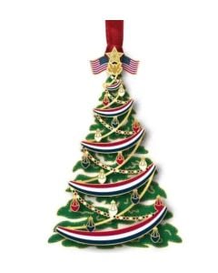 3D ORNAMENT - CLASSIC PATRIOTIC TREE