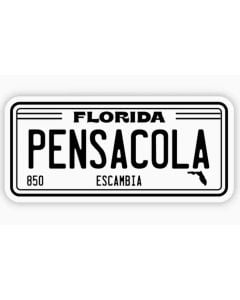 Pensacola Florida License Plate Sticker