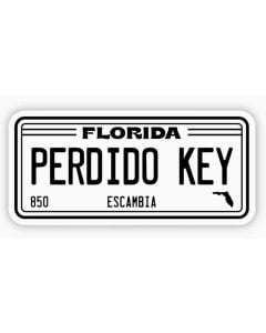 Perdido Key Florida License Plate Sticker