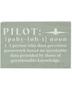 Pilot Definition Small Rectangle Sign
