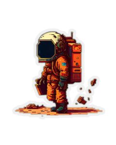 PIXEL ART ASTRONAUT STICKER