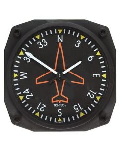 DIRECTIONAL GYRO INSTRUMENT STYLE WALL CLOCK - 6.5"