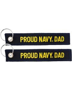PROUD NAVY DAD KEYCHAIN