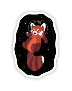 RED PANDA ASTRONAUT STICKER