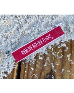 REMOVE BEFORE FLIGHT WRIST KEYCHAIN