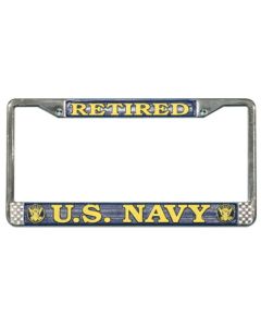 US NAVY RETIRED LICENSE FRAME