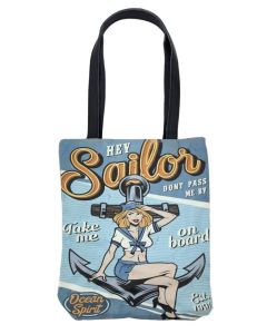 HEY SAILOR RECYCLED MILITARY TENT TOTE