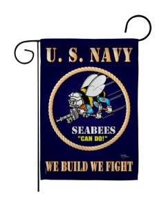 NAVY GARDEN FLAG - SEABEES