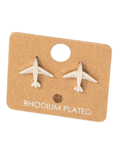 AIRPLANE STUD EARRINGS