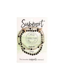 MILITARY SUPPORT BRACELET - BLACK