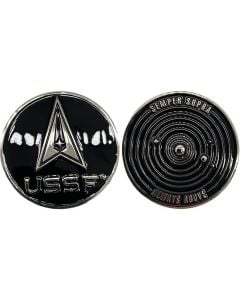 SPACE FORCE SEMPER SUPRA COIN