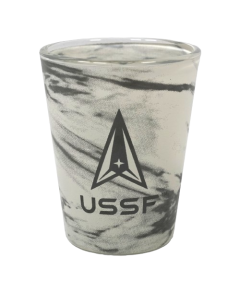 SPACE FORCE MARBLED SHOT GLASS