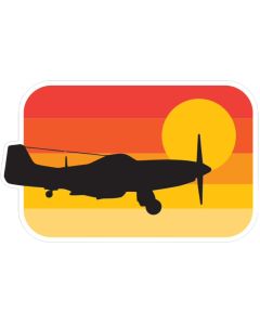 ORANGE P-51 - STICKER