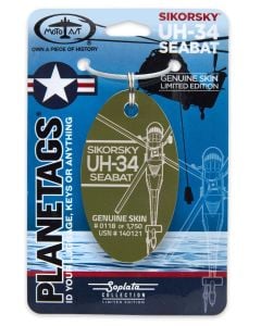 SIKORSKY H-34 SEABAT-LUGGAGE TAG