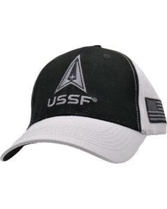 SPACE FORCE BLACK/WHITE CAP