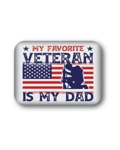 FAVORITE VETERAN DAD MAGNET