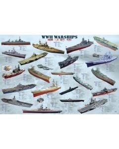WORLD WAR II WARSHIPS POSTER