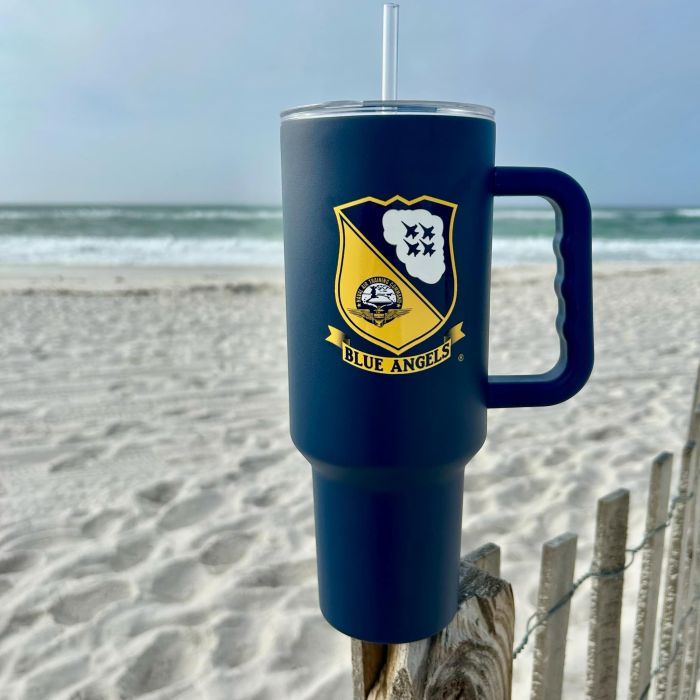 BLUE ANGELS SHIELD 40oz TUMBLER