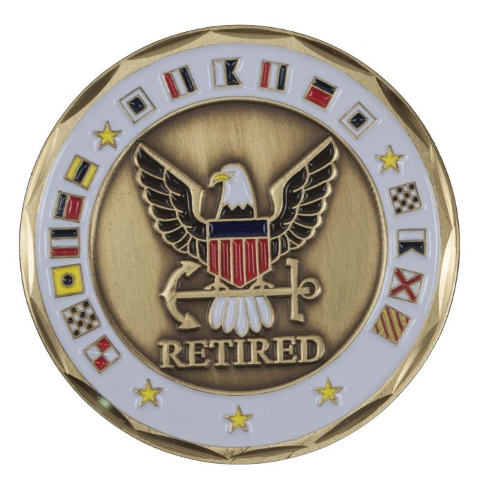 NAVY RETIRED COIN