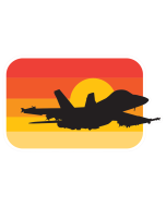 ORANGE F-18 - STICKER