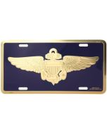 NAVAL AVIATOR WINGS LICENSE PLATE