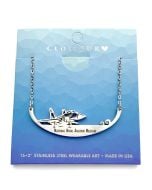 F-14 PROFILE STAINLESS STEEL NECKLACE