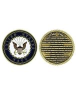 SAILORS CREED NAVY COIN