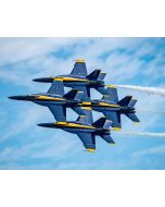 BLUE ANGELS MATTED PRINT - SUPER BLUES DIAMOND 360