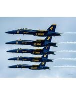 BLUE ANGELS MATTED PRINT - SUPER BLUES LINE ABREAST