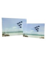 BLUE ANGELS OVER THE BEACH - LARGE CUTTING BOARD