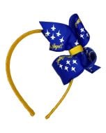 BLUE ANGELS WRAPPED HEADBAND WITH BOW