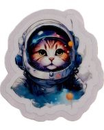 ASTRO KITTY IN SPACE - STICKER