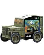550 PC. PUZZLE - MILITARY JEEP IN TIN