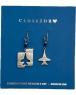 F-18 STAINLESS STEEL EARRING