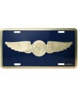 AIRCREW WINGS LICENSE PLATE