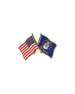 US FLAG/ AIR FORCE PIN