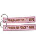 PROUD AIR FORCE WIFE KEYCHAIN