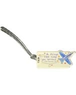 AMANDA LEE BLUE ANGELS BAG TAG